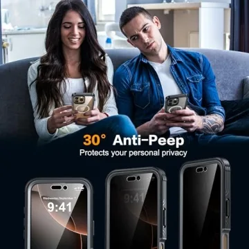 iPhone 16 Pro Max Case with Tempered Glass & MagSafe