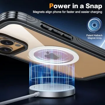 iPhone 16 Pro Max Case with Tempered Glass & MagSafe