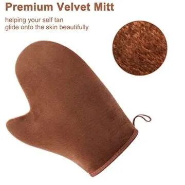 GAIYAN Self Tanning Mitt Applicator Kit for Easy Tanning