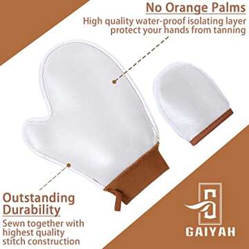 GAIYAN Self Tanning Mitt Applicator Kit for Easy Tanning