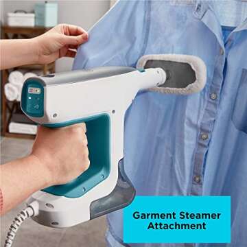 BLACK+DECKER Steamer, 7 Attachments for Multipurpose Cleaning, Includes Storage Wall Mount (BHSM15FX10)