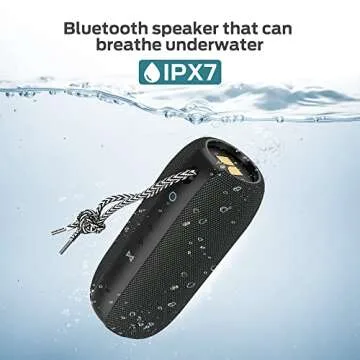 Monster S320 Bluetooth Speaker, Portable Bluetooth Speaker, 40W True Wireless Speaker,360° Stereo Sound Effect,IPX7 Waterproof Speaker, 32 Hour Playing Time,Suitable for Outdoor Speaker