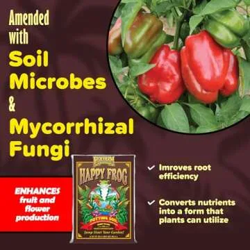 FoxFarm Happy Frog Potting Soil - Optimal Growth for Plants