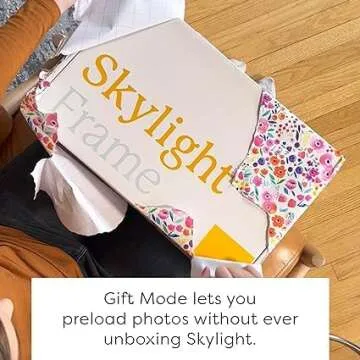 Skylight Digital Picture Frame - WiFi Enabled with Load from Phone Capability, Touch Screen Digital Photo Frame Display - Customizable Gift for Friends and Family - 15 Inch Black