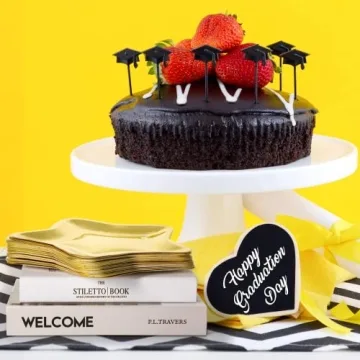 Elegant Vesici Gold Star Shaped Disposable Party Plates