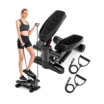 DACHUANG Mini Exercise Stepper 330lb, Stair Steppers with Display, Aerobic Fitness Stepper Exercise ...