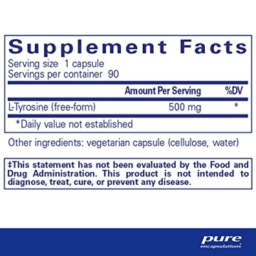Pure Encapsulations L-Tyrosine - Brain Support Supplement