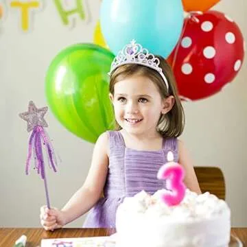 ASTER Glitter Star Wands – 3 Pcs for Kids Dress-up Fun
