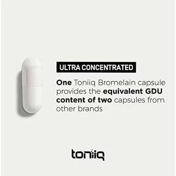 Ultra High Strength Bromelain 500mg - 3600 GDU/Gram - Highly Concentrated and Bioavailable - Third-Party Tested Formula - 120 Vegetarian Capsules - 120 Servings Per Container - Bromelain Supplement