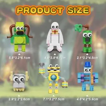 Singing Building Set, Monsters Action Figure Game Toy Collectible Decoration Building Toy, Great Gif...
