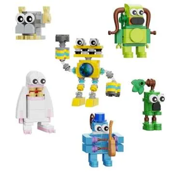 Singing Building Set, Monsters Action Figure Game Toy Collectible Decoration Building Toy, Great Gift for Fans, Boys and Girls 6+ Years Old (242 Pieces)