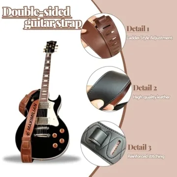 Custom Leather Guitar Strap for Music Lovers and Guitarists