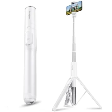 Sensyne 60" Phone Tripod - Lightweight All in One Selfie Stick Integrated with Wireless Remote Compa...