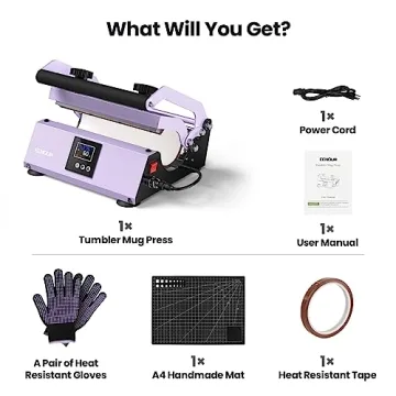 EENOUR Tumbler Heat Press - Fast & Even Heat Transfer