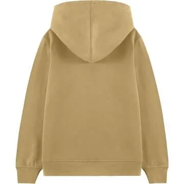 Kids Soft Brushed Fleece Zip-Up Hoodie 4-12