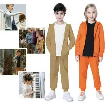 Kids Soft Brushed Fleece Zip-Up Hoodie 4-12