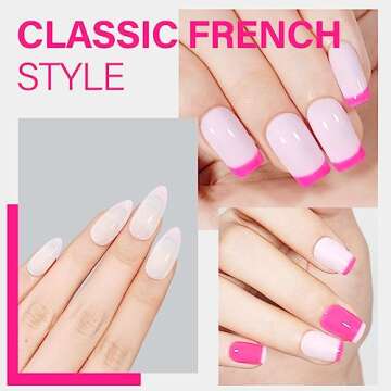 AILLSA Gel Nail Polish Lolita Pink Gel Polish Baby Pink Spring Gel Polish Natural Nude Color Pastel Nail Gel for French Manicure Soak Off U V Gel Home Salon Valentine Gift for Women 0.51 Fl Oz /GB104
