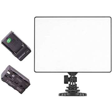 YONGNUO YN300 Air On Camera Led Video Light with 2500mAh Ulanzi NP-F550 Battery and Charger