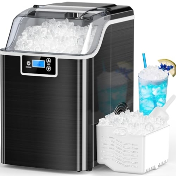 Kndko Nugget Ice Maker - Daily 45lbs Ice Production