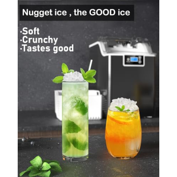 Kndko Nugget Ice Maker - Daily 45lbs Ice Production