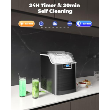Kndko Nugget Ice Maker - Daily 45lbs Ice Production