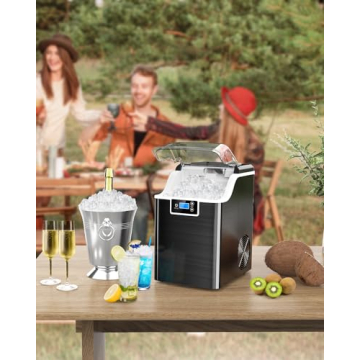 Kndko Nugget Ice Maker - Daily 45lbs Ice Production