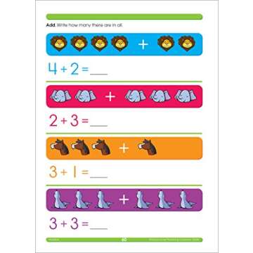 School Zone - Kindergarten Scholar Workbook - 64 Pages, Ages 5 to 6, Alphabet, Phonics, Shapes, Patterns, Counting, Addition & Subtraction, and More