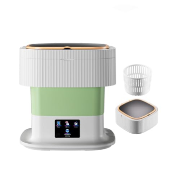 13L Portable Washing Machine, 60W Upgraded Mini Washer and Dryer with 3 Modes Deep Cleaning for Unde...