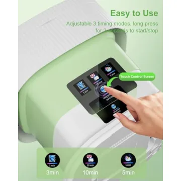 13L Portable Washing Machine, 60W Upgraded Mini Washer and Dryer with 3 Modes Deep Cleaning for Underwear, Shirt, Baby Clothes, Small Items. Foldable Laundry Washer for Apartment,Camping,Travel(Green)