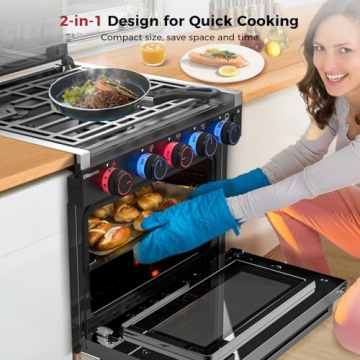 Sleek & Functional CAMPLUX Elite RV Propane Oven Stove Combo