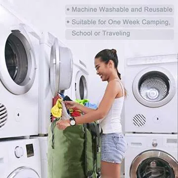 BeeGreen Extra Large Laundry Backpack for Travel and Storage