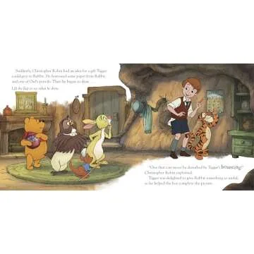 Winnie the Pooh Lift-the-Flap Board Book for Kids