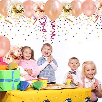 Tooluu 60PCS Rose Gold Balloons Confetti, 12 Inch Latex Party Balloons for Party Wedding Holiday Baby Shower Bridal Shower Birthday Decorations