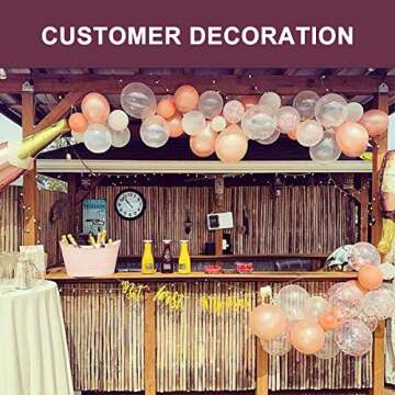 Tooluu 60PCS Rose Gold Balloons Confetti, 12 Inch Latex Party Balloons for Party Wedding Holiday Baby Shower Bridal Shower Birthday Decorations
