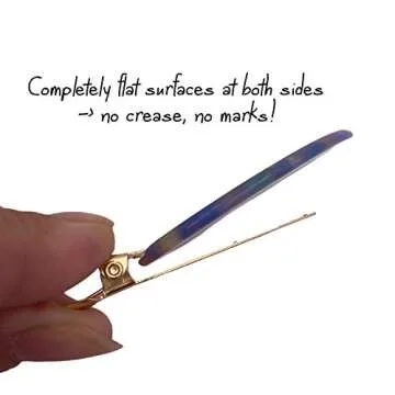 Elegant 4PCS No Crease Leaf Hair Bang Clips for Beautiful Hairstyles