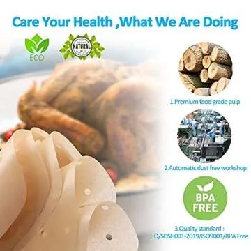 DNSSY Air Fryer Parchment Paper 200PCS for Mess-Free Cooking