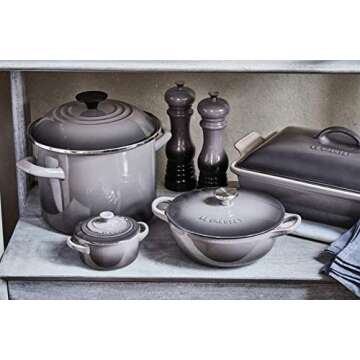 Le Creuset Stoneware Heritage Covered Rectangular Casserole, 4 qt. (12" x 9"), Oyster