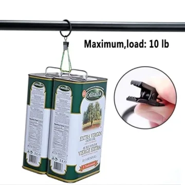 40 Pack Metal Curtain Rings with Clips for DIY and Decor