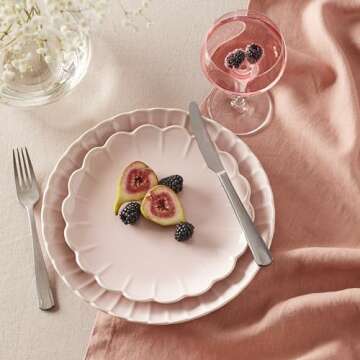 Lenox French Perle Scallop 12-Piece Dinnerware Set