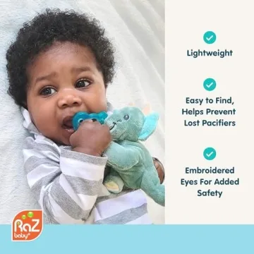 RaZbaby JollyPop Pacifier Holder | Soft & Versatile