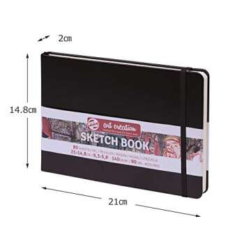 Talens Art Creation Skechbook Black 14,8X21 cm, 140 Grams