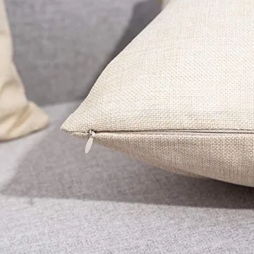 GTEXT Fall Pumpkin Throw Pillow Cover Autumn Decor Watercolor White Pumpkin Throw Pillow Cushion Cases Cotton Linen Pillow 18x18