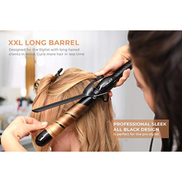 Professional 1 Inch Curling Iron for Long Hair Styling