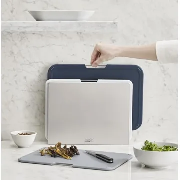 Color-Coded Cutting Board Set with Storage Stand