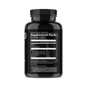 Jocko Fuel Antarctic Krill Oil Omega 3 Fatty Acid Supplements DHA & EPA - 1000mg Softgels - Supports...