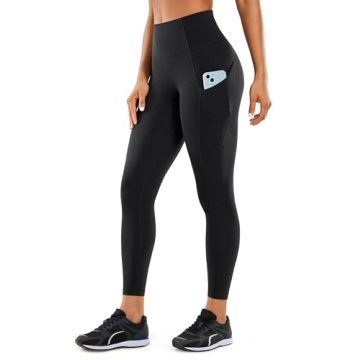 CRZ YOGA Women's Naked Feeling High-Waisted Leggings - Perfect Fit with Pockets