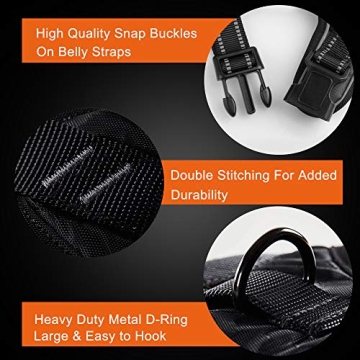 PHOEPET Reflective No Pull Dog Harness with Handle and Clips