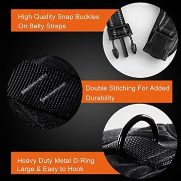 PHOEPET Reflective No Pull Dog Harness with Handle and Clips