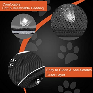 PHOEPET Reflective No Pull Dog Harness with Handle and Clips