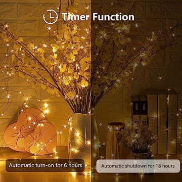 Affordable 4-Pack Fairy Lights with Timer and Waterproof Design